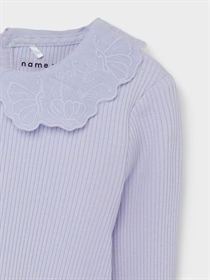NAME IT Rib Bluse Dahlia Cosmic Sky 